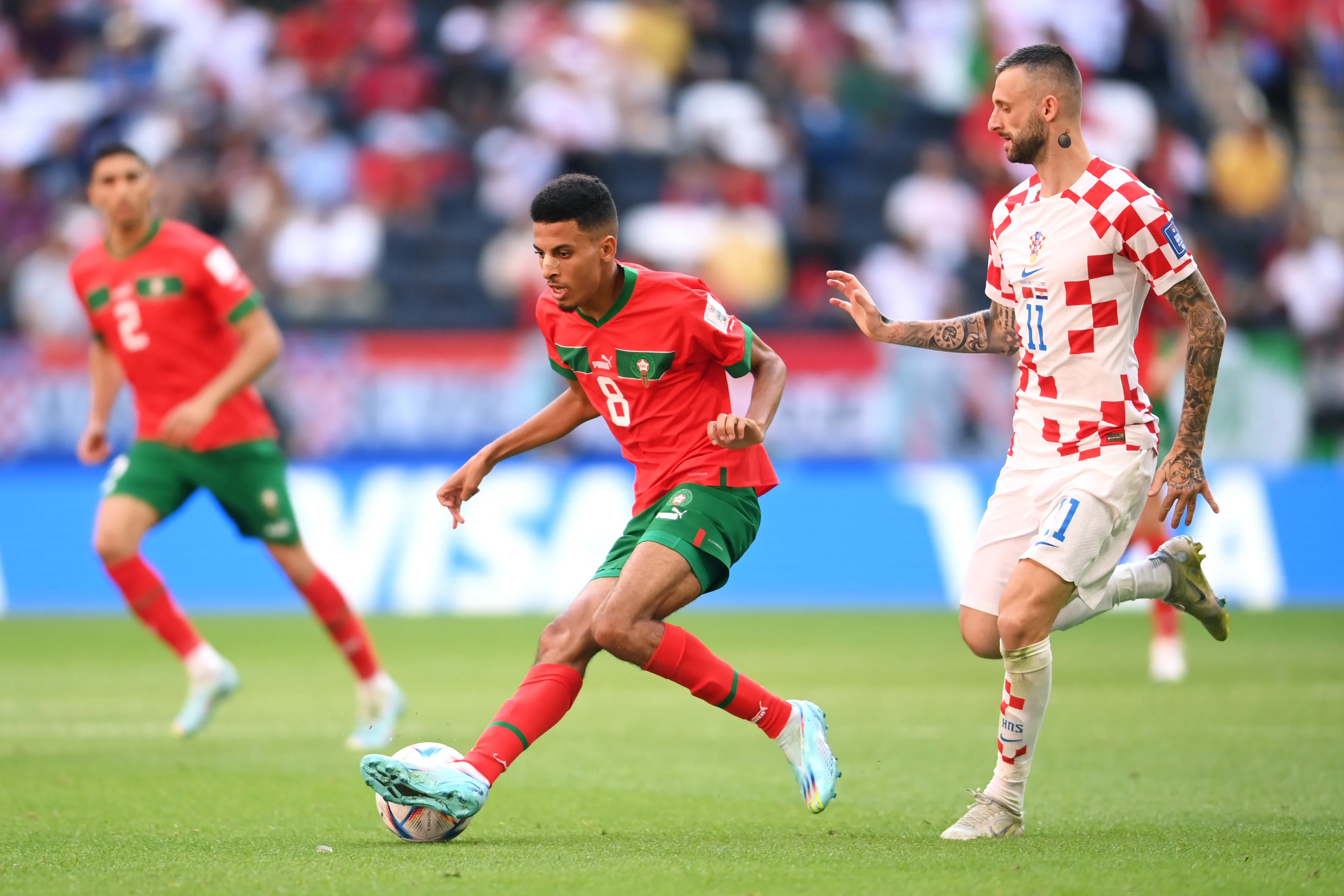 Azzedine Ounahi en el Mundial de Qatar 2022 (Getty Images)