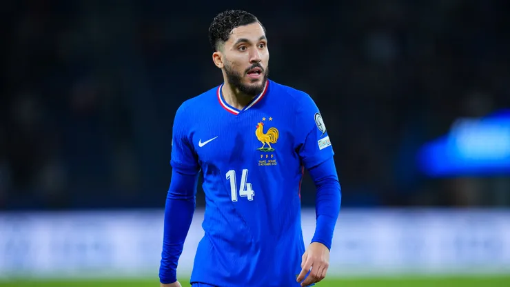 Rayan Cherki, afuera del equipo ante Marruecos.