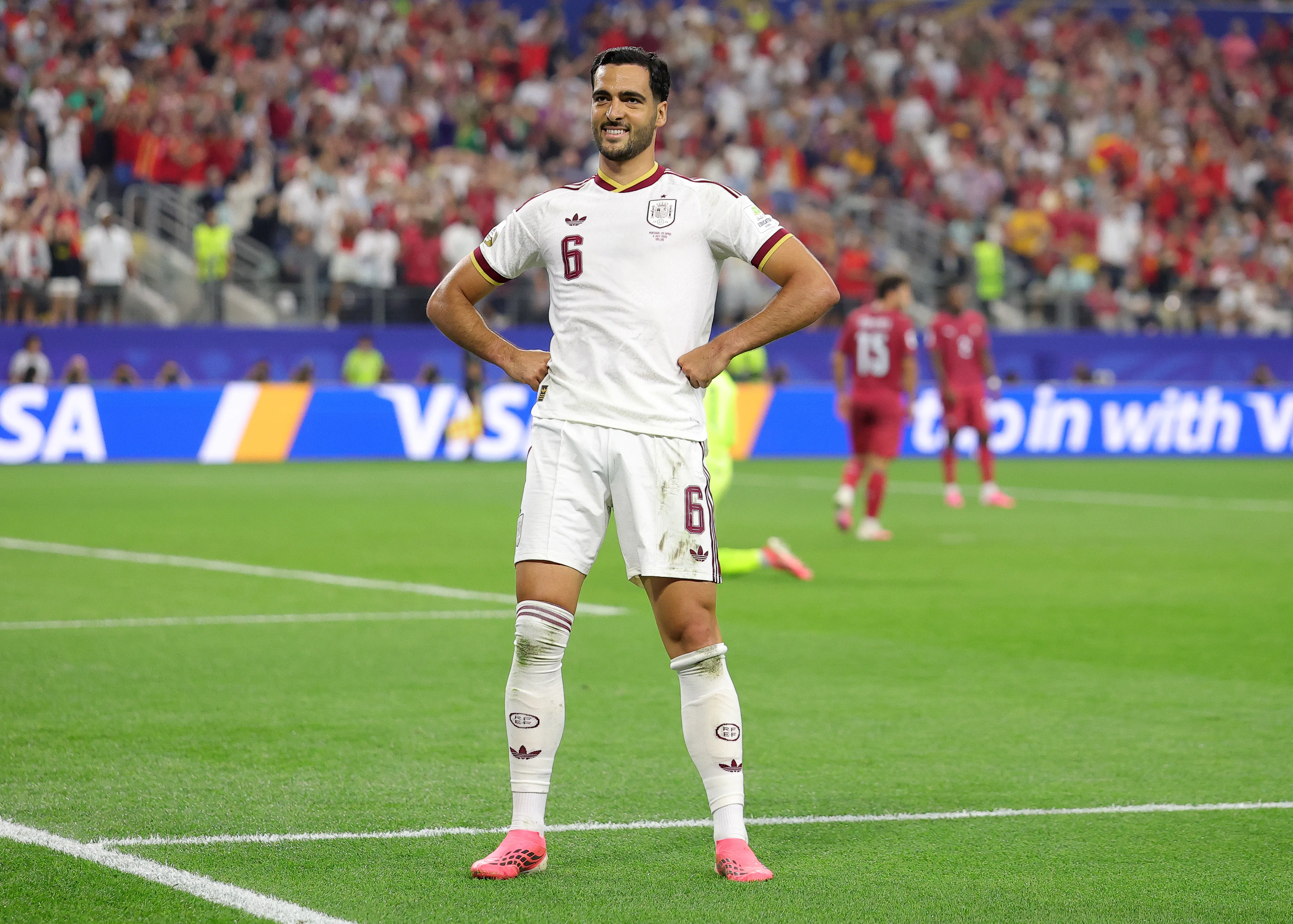 Mikel Merino celebra su gol ante Portugal (Getty Images)