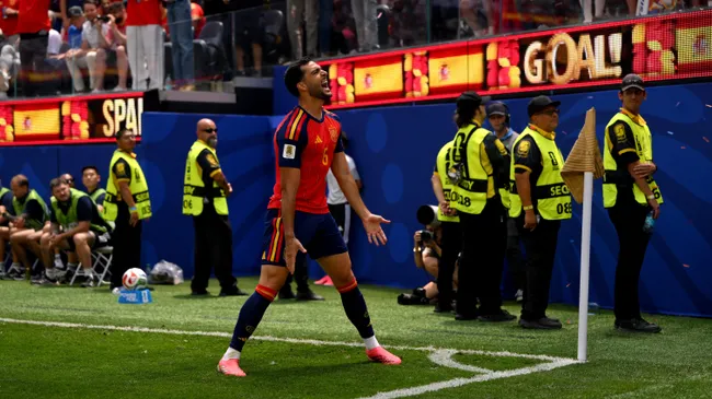 El gol agónico de Merino clasificó a España [foto: Getty]