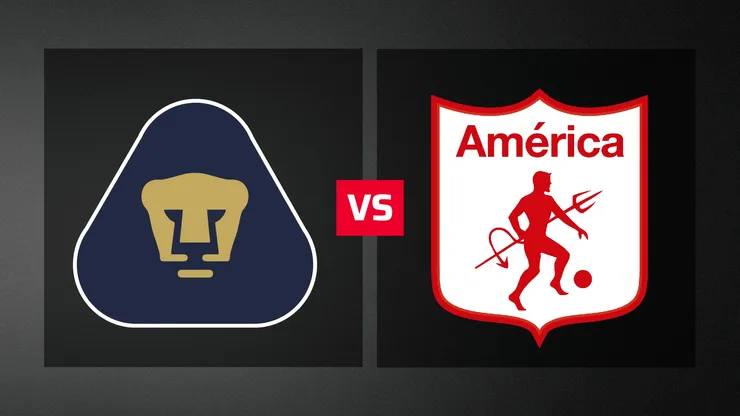Pumas vs. América de Cali por un amistoso internacional.
