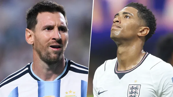 Plantilla de Argentina vs. Plantilla de Inglaterra.