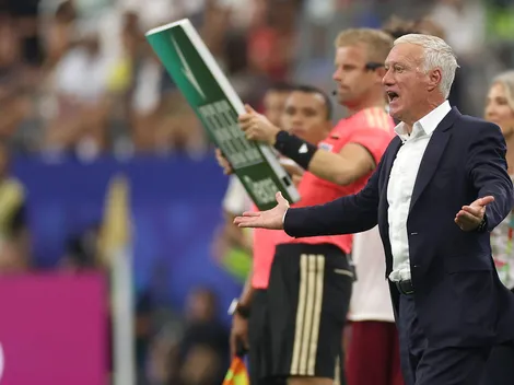 Didier Deschamps molesto con el arbitraje del Francia vs España