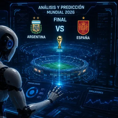 La IA predijo el ganador de Argentina vs. España por la final del Mundial 2026