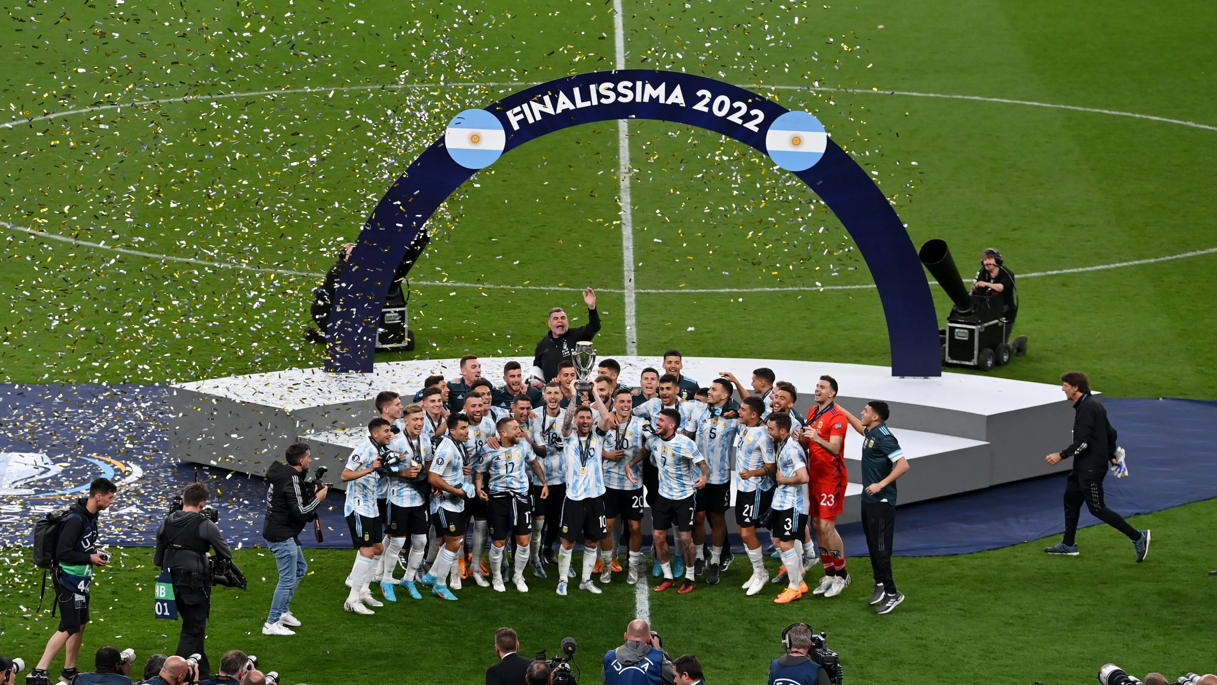 Argentina ganó la primera “Finalissima” en Wembley [Foto: Getty]