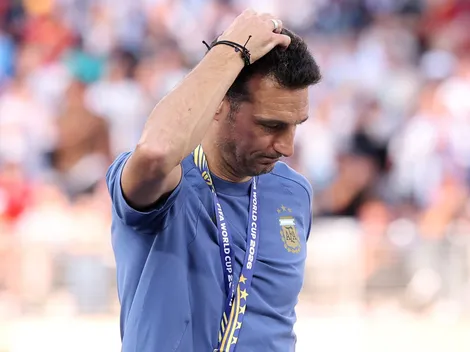 La reacción de Lionel Scaloni tras perder la final del Mundial