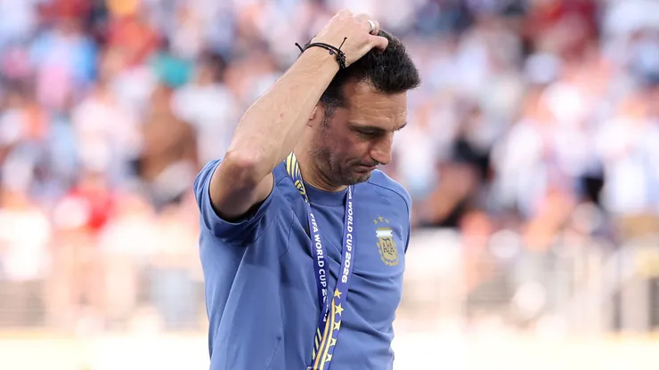 La reacción de Lionel Scaloni tras perder la final del Mundial