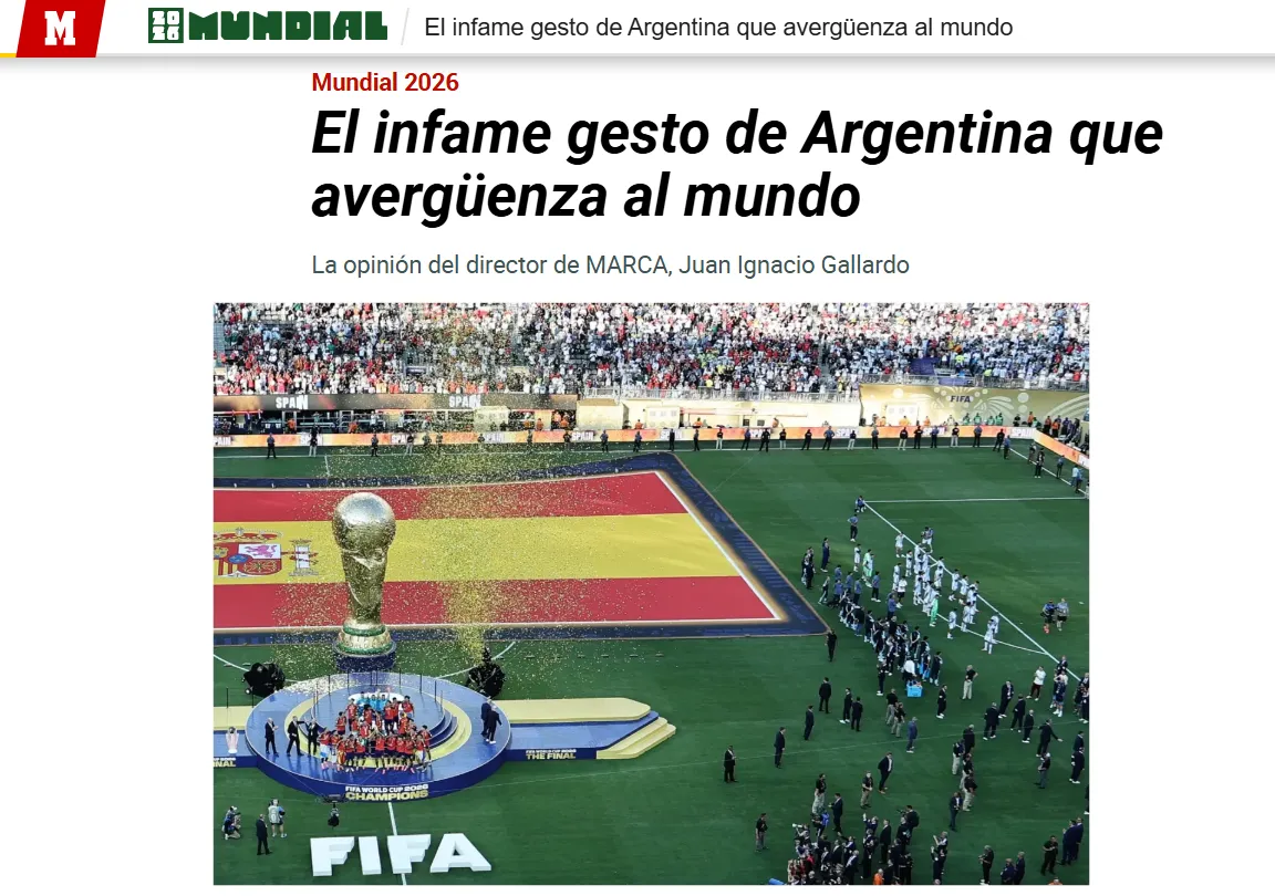 Captura del artículo publicado por Juan Ignacio Gallardo, director de Marca
