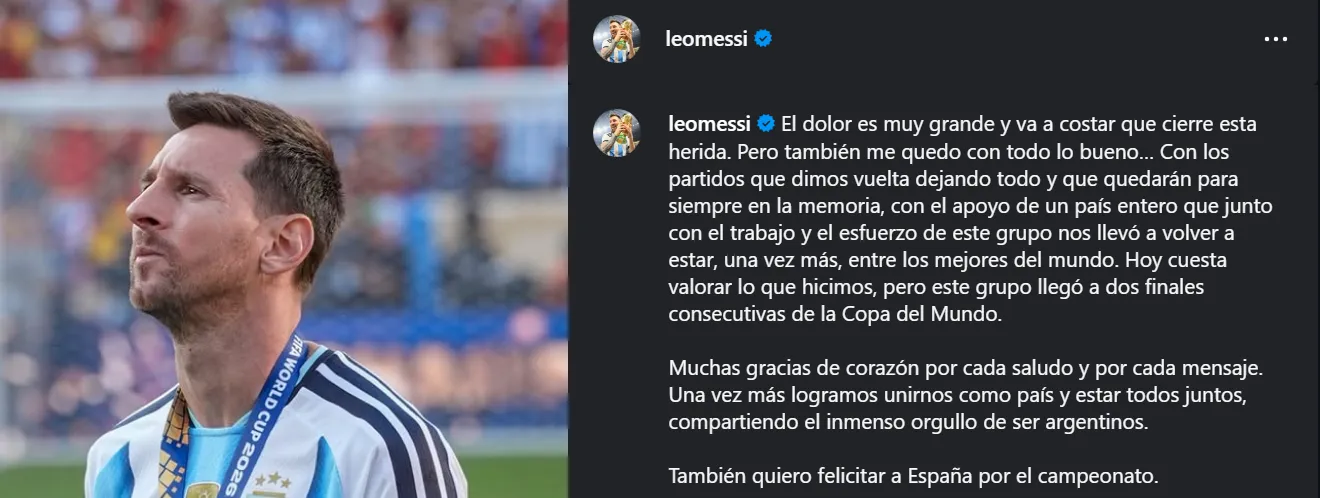 La publicación de Lionel Messi (@leomessi)