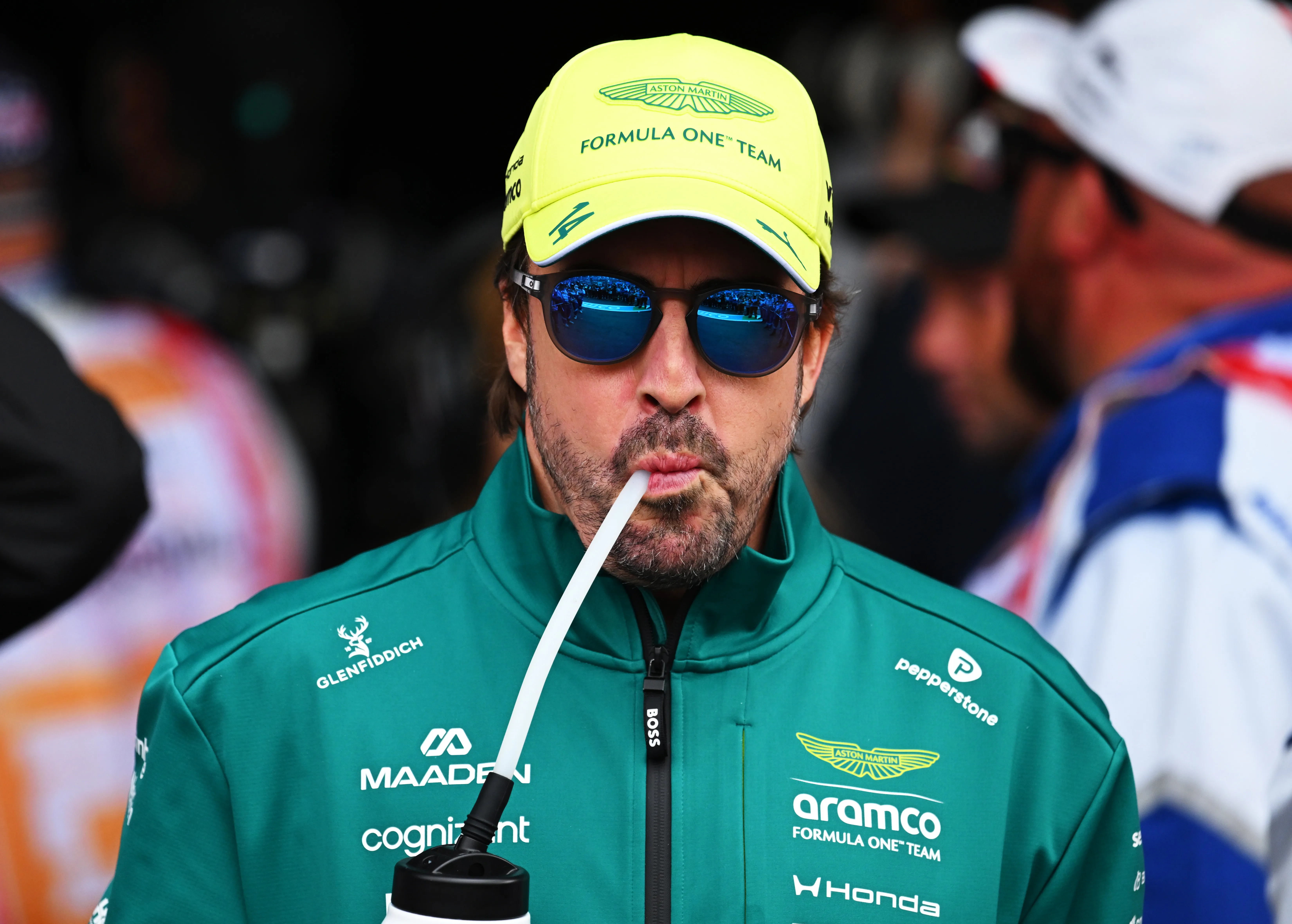 Fernando Alonso sumó el único punto de Aston Martin en 2026 (Getty Images)
