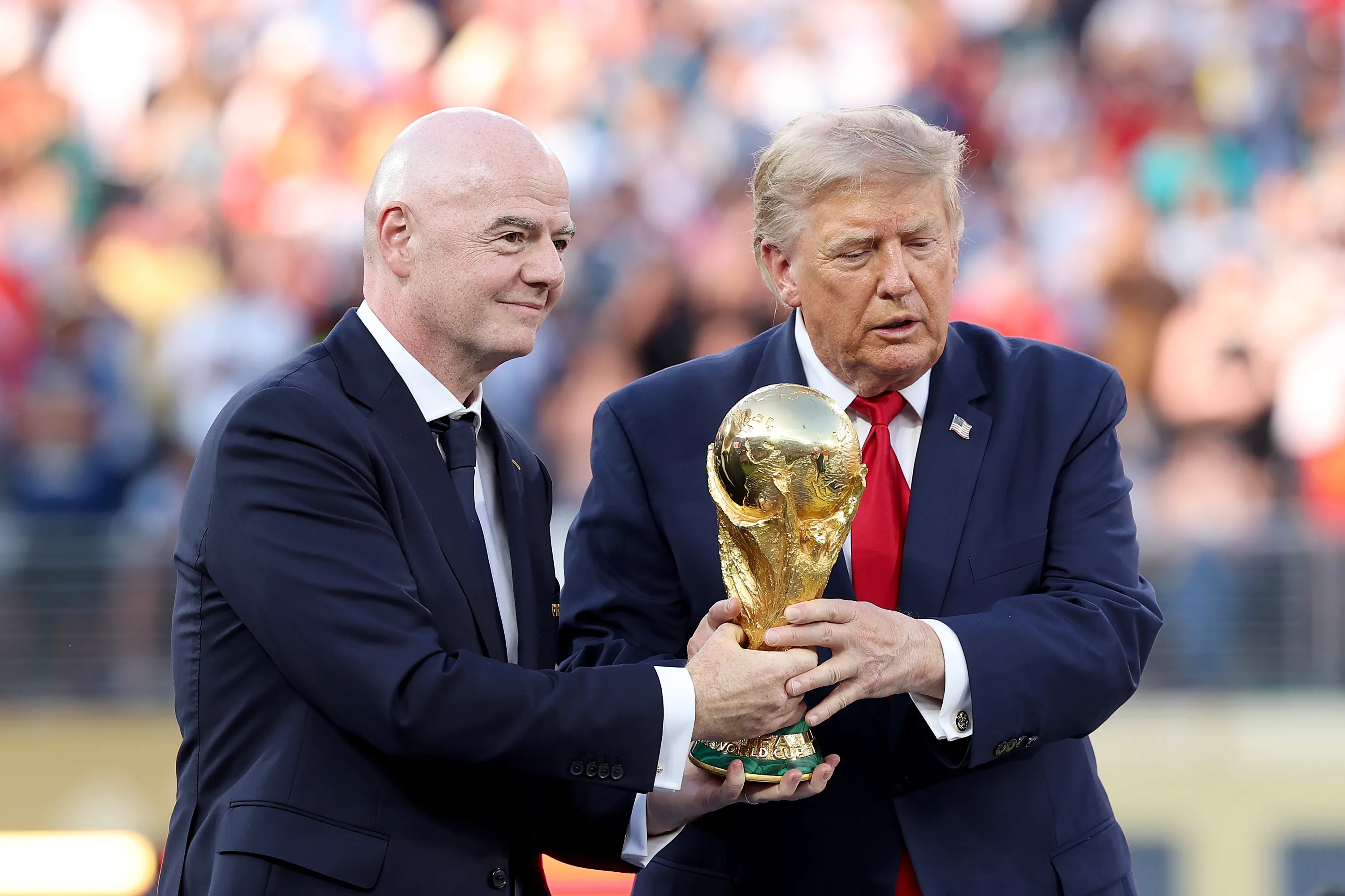Gianni Infantino con Donald Trump (Getty Images)