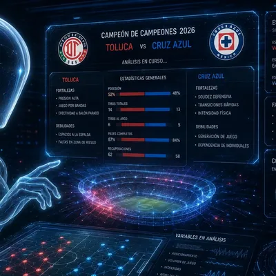 La IA predijo el ganador de Toluca vs. Cruz Azul por el Campeón de Campeones 2026