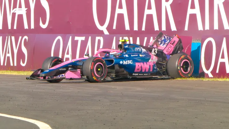Franco Colapinto se accidentó en la FP2 del GP de Hungría 2026