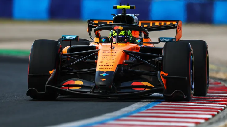 Lando Norris lideró la Práctica Libre 3 en Hungría