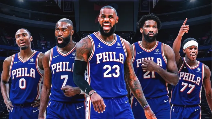 LeBron James llegó para conformar un equipo de lujo en 76ers.