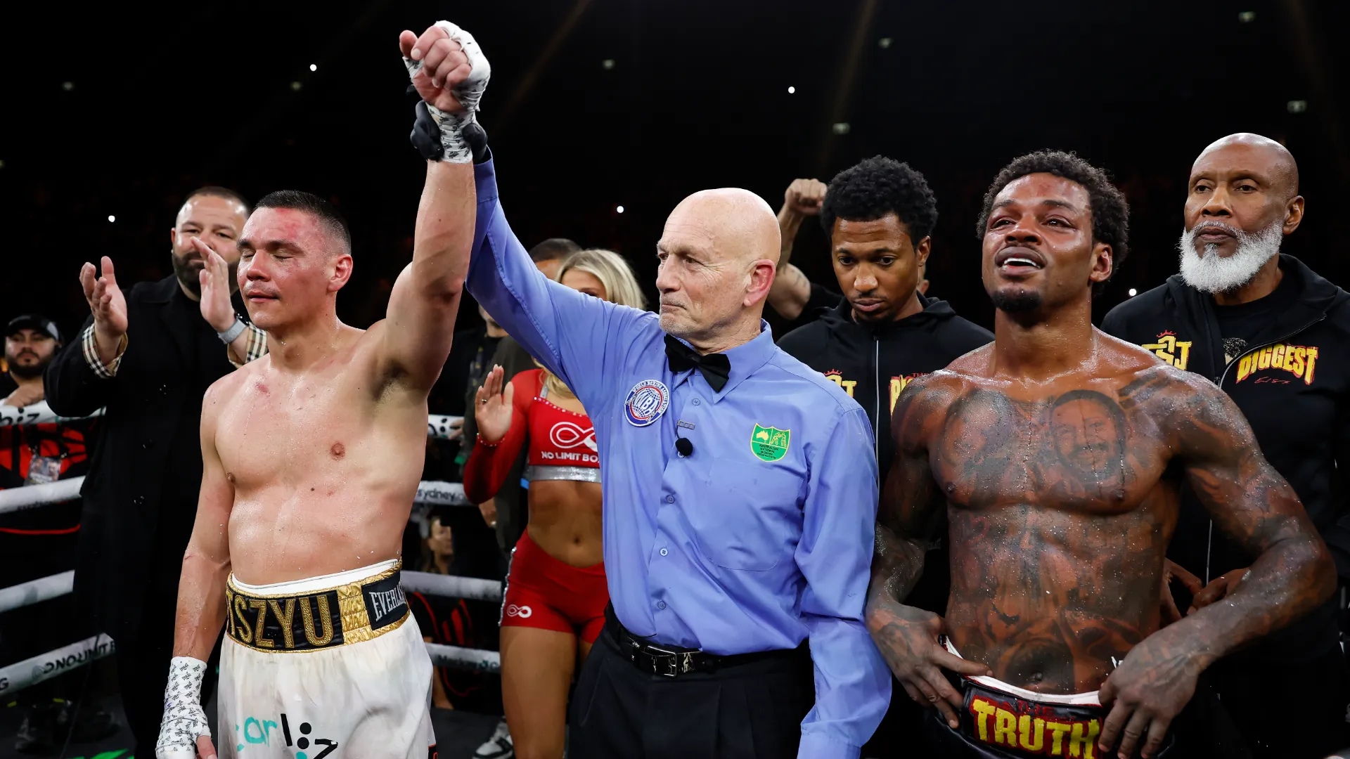 Errol Spence perdió con claridad ante Tim Tszyu. (GETTY IMAGESO