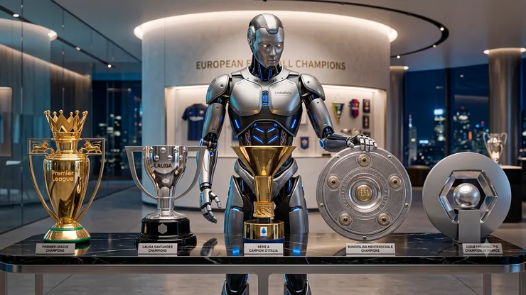 Trofeos de las 5 ligas más importantes de Europa