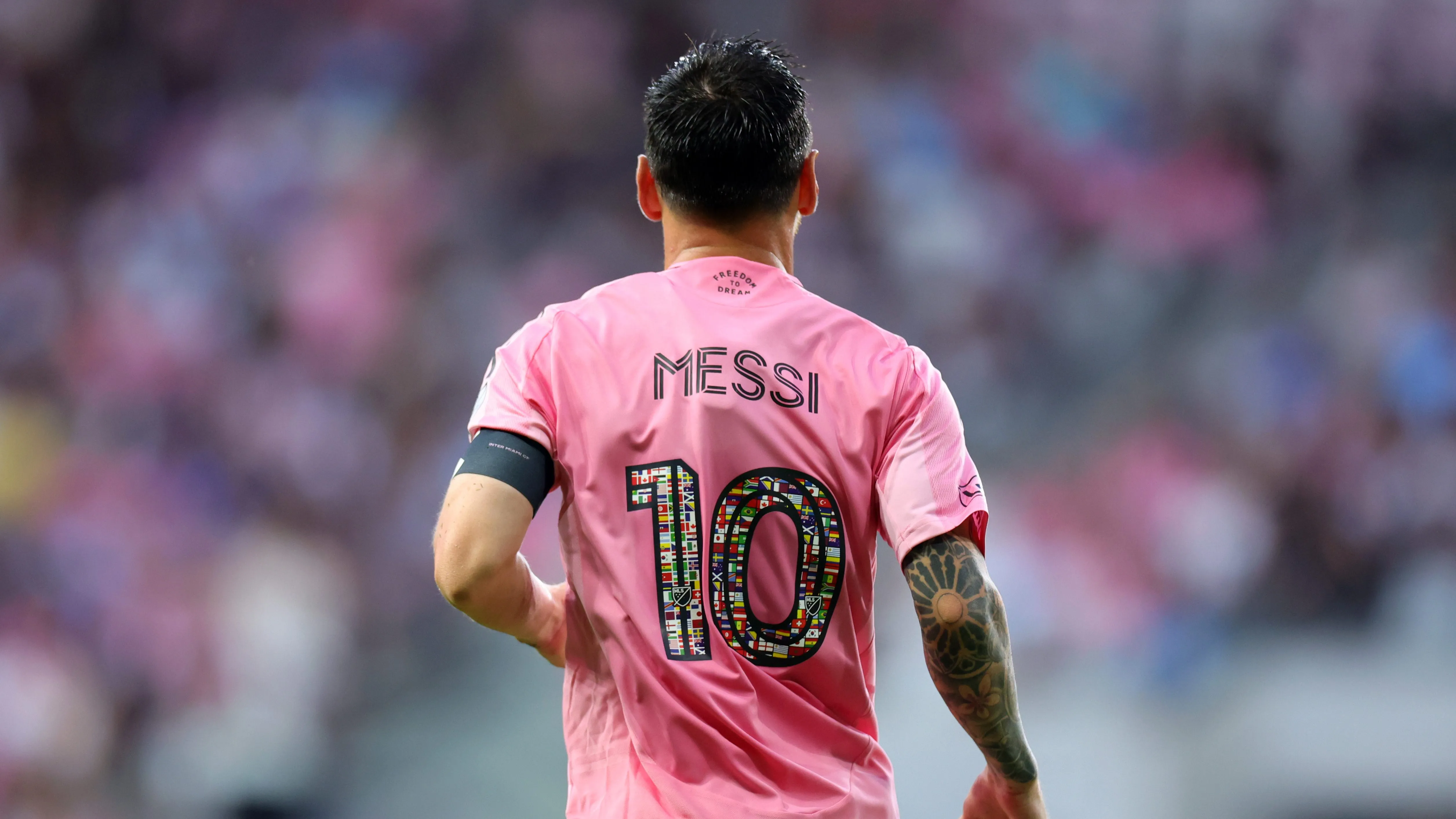 Messi, junto al grupo pero no desde el inicio [Foto: Getty]
