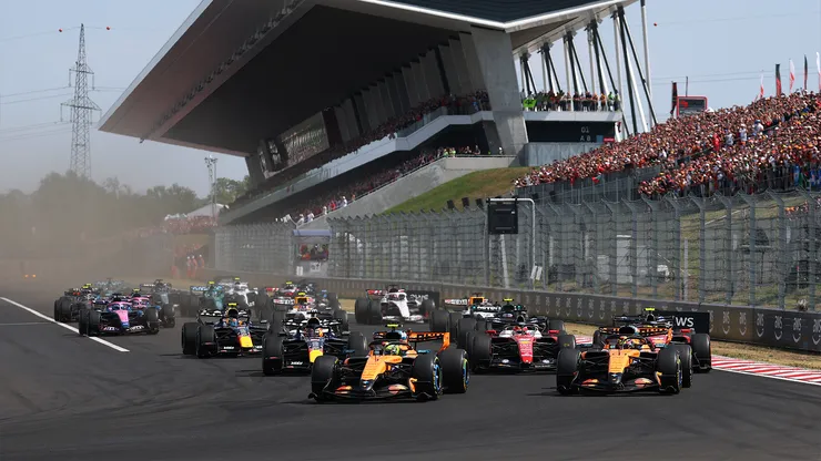 Inicio de la carrera del GP de Hungría 2026