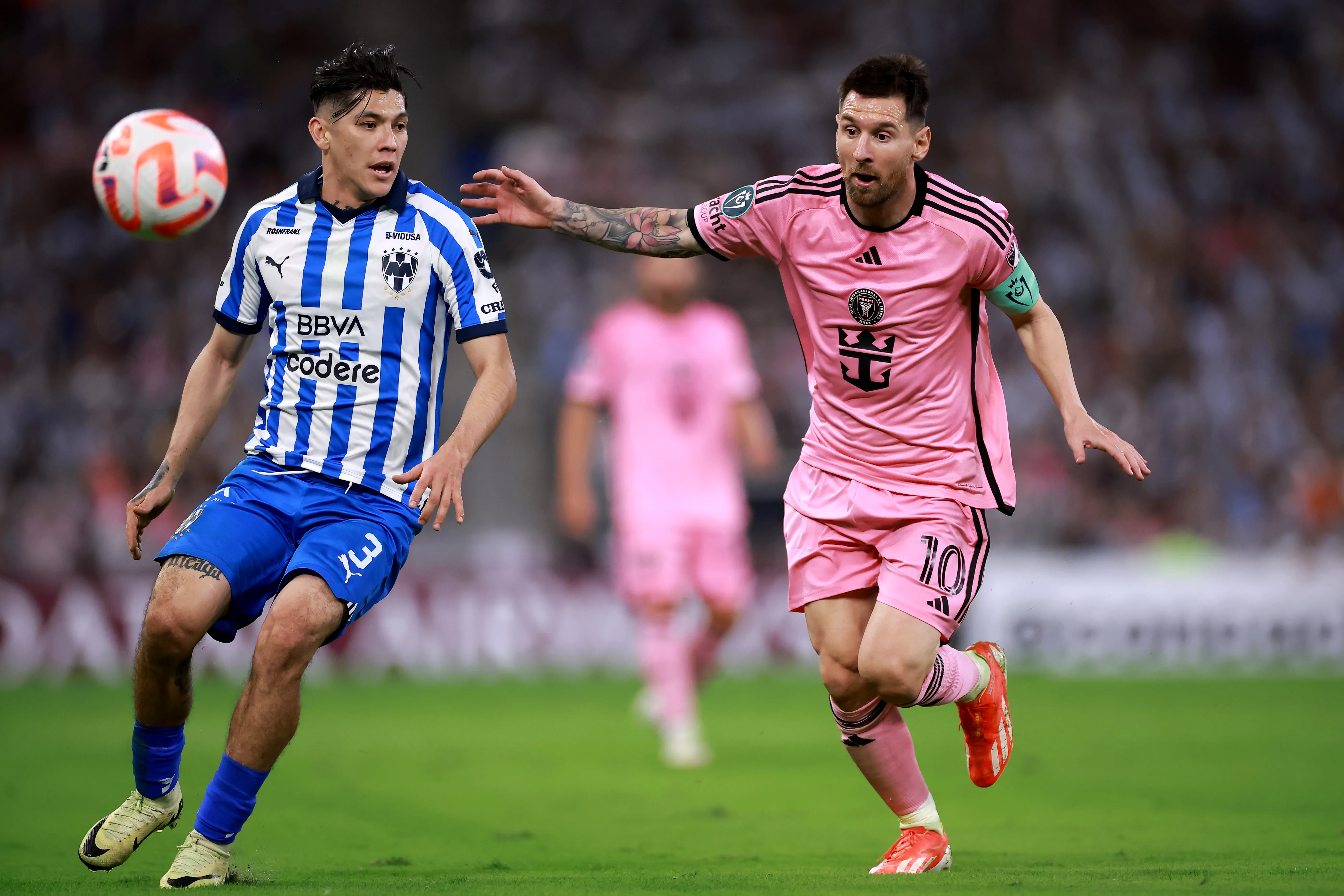 Lionel Messi enfrentó a Rayados en la CONCACAF Champions Cup 2024 (Getty Images)