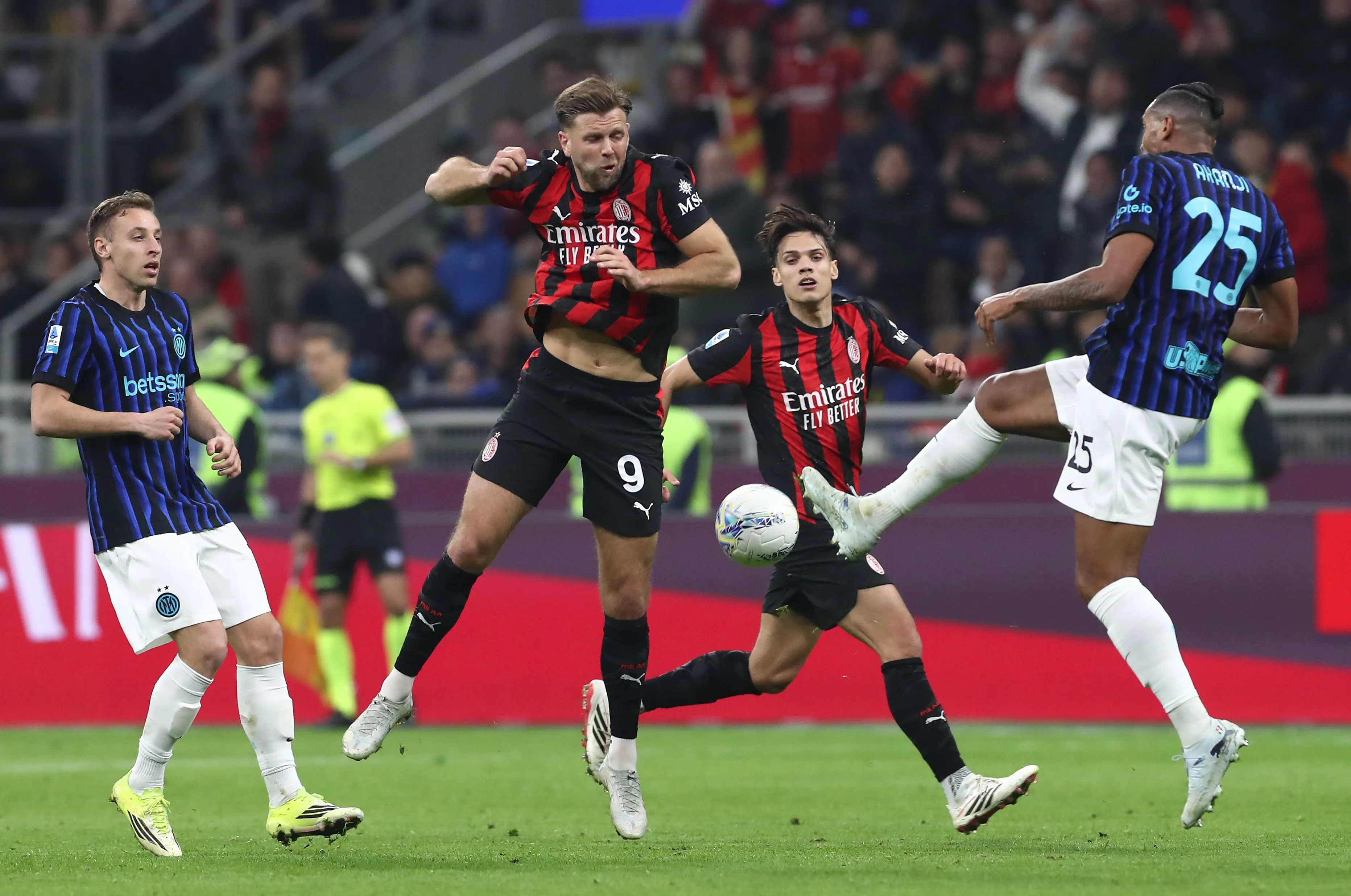 Milan e Inter se enfrentaron por última vez el 8 de marzo de 2026 (Getty Images)