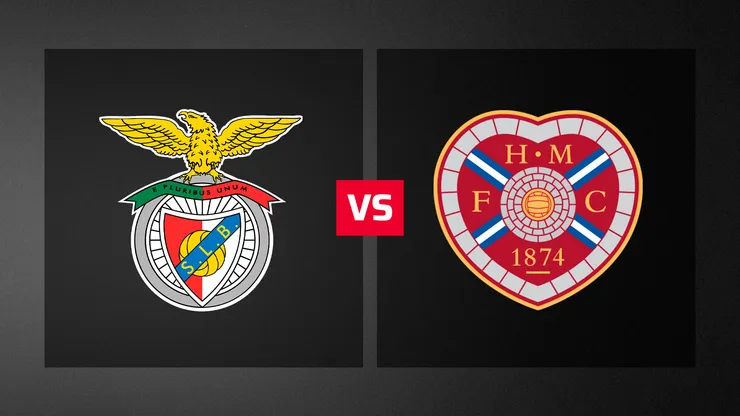 Benfica y Hearts se enfrentan por la tercera ronda de clasificación de la Europa League