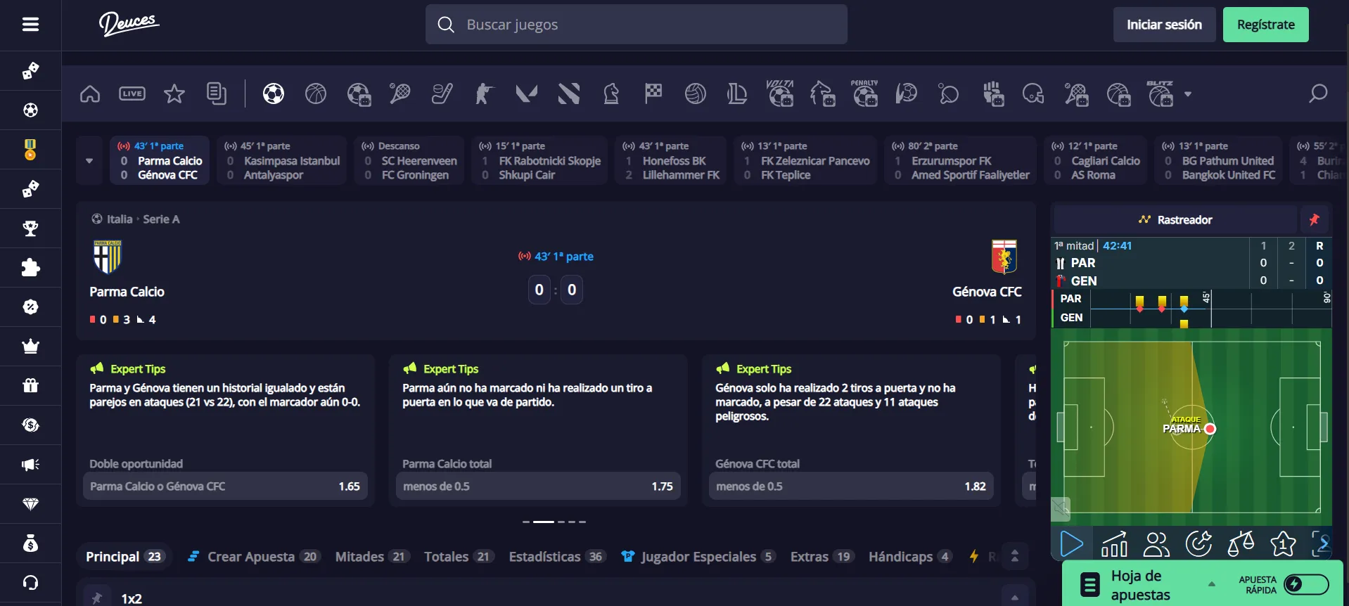 Plataforma de Deuces en México