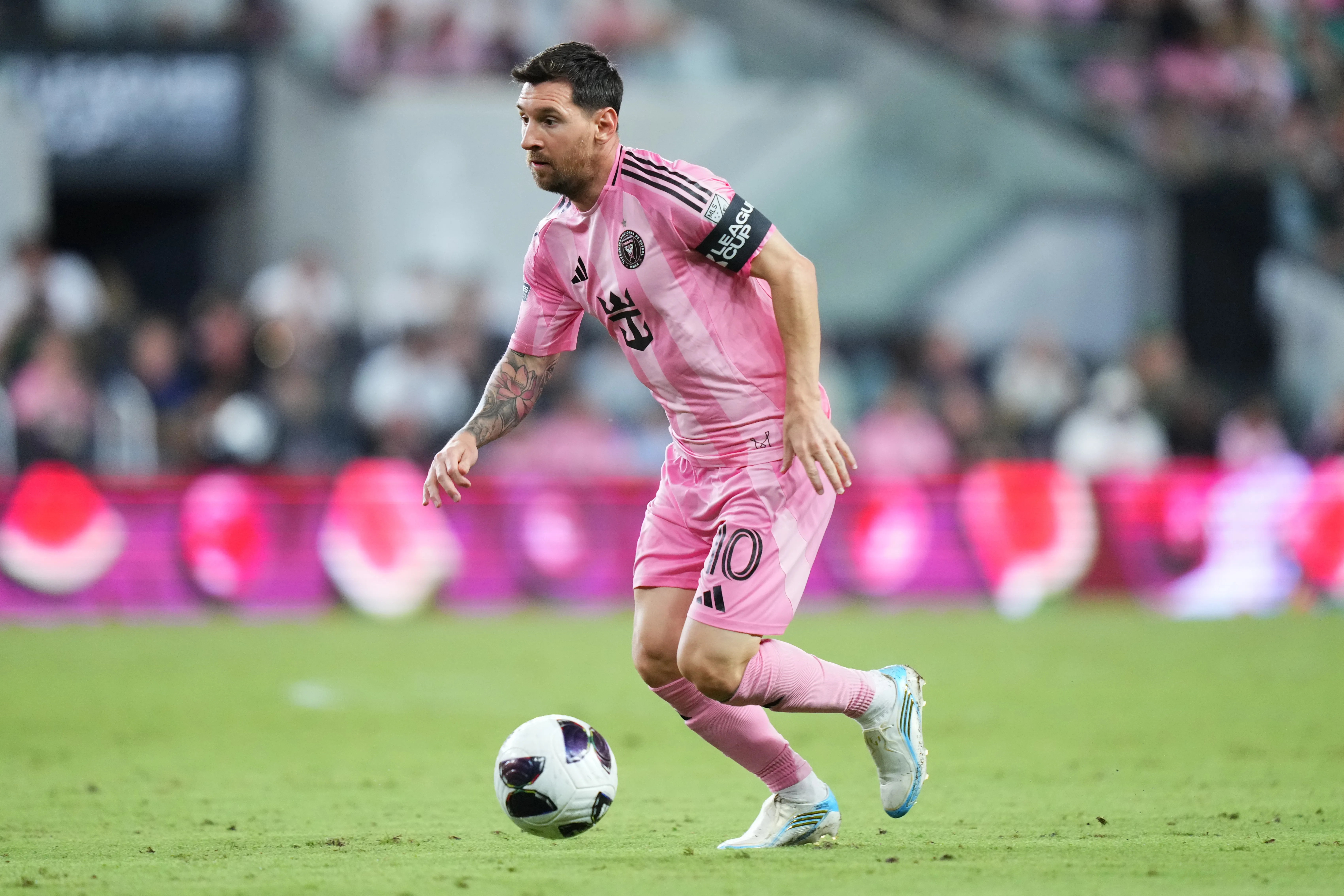 Lionel Messi ingresó desde el banco ante León por la Leagues Cup (Getty Images)