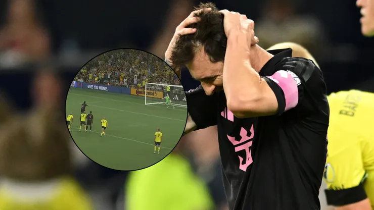 Messi falló un penal hoy en la MLS.