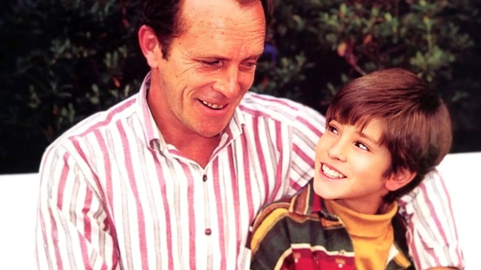 Felipe y su padre, en una producción en México.