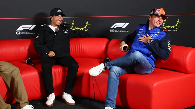 Checo Pérez y Max Verstappen coincidieron en la conferencia de prensa de Países Bajos
