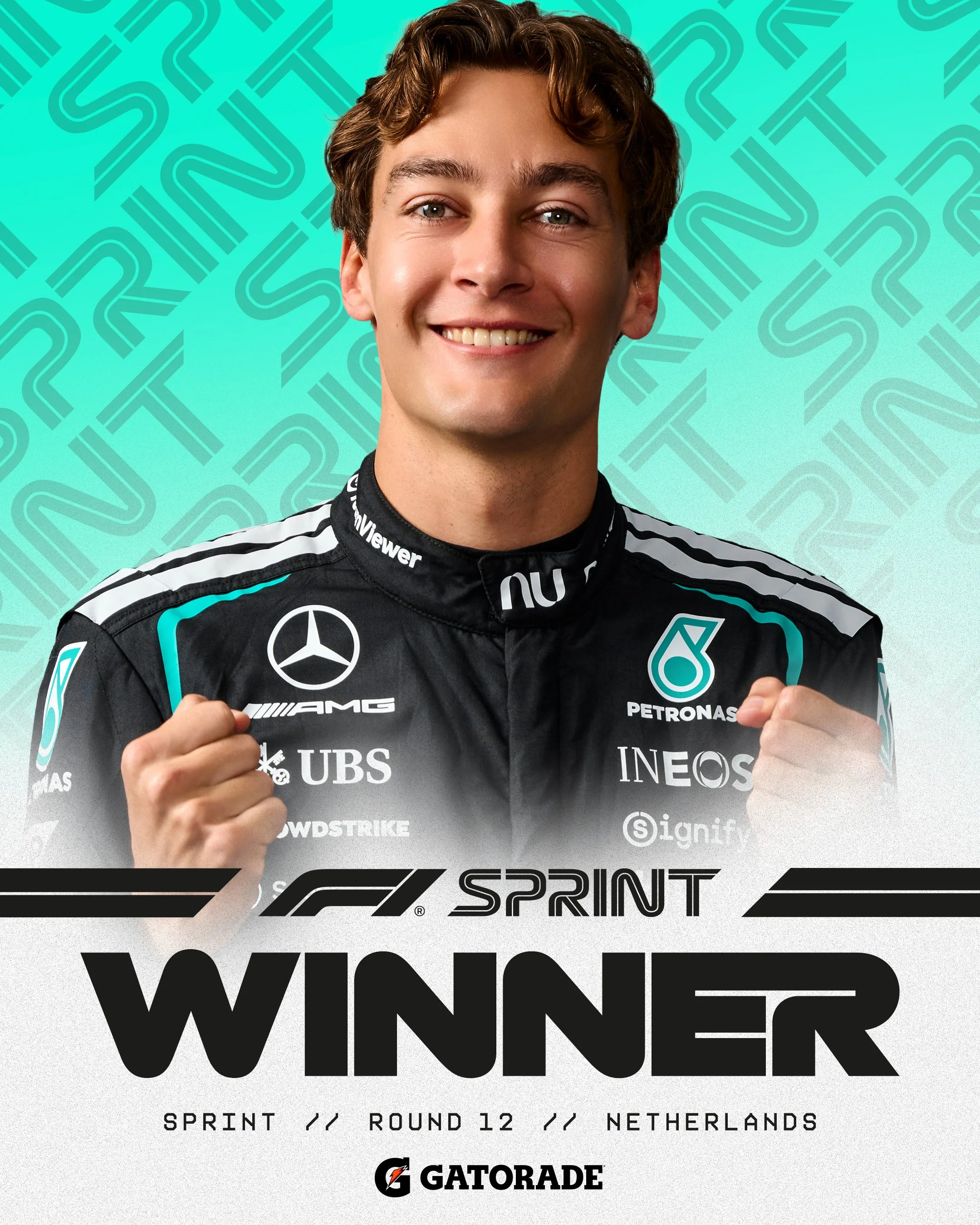 George Russell ganó la Sprint en Zandvoort (@F1)