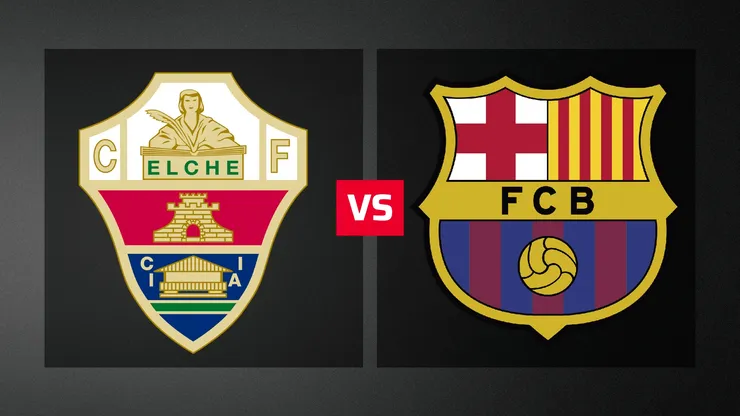 Elche vs. Barcelona por LaLiga.