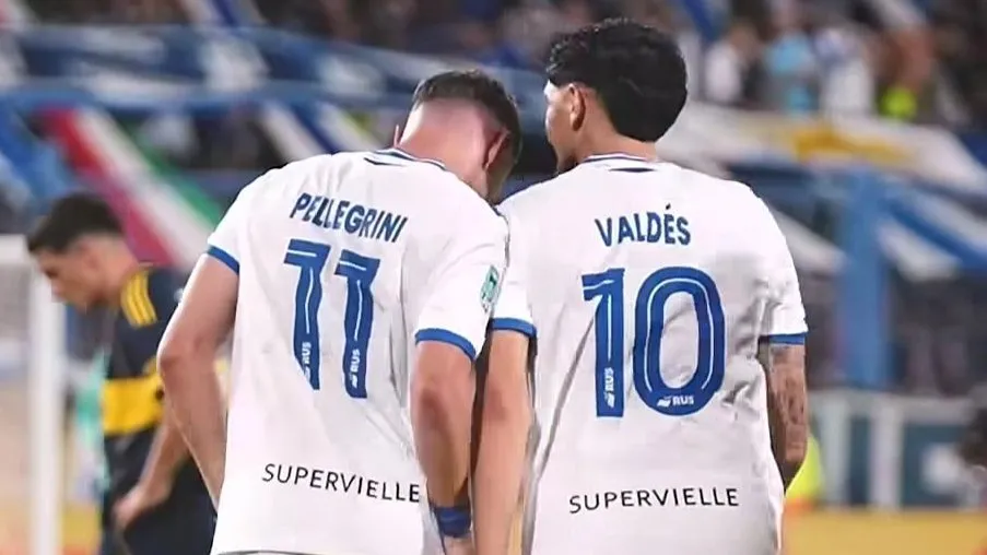 Pellegrini y Valdés ya llevan varios goles hechos juntos [Foto: Vélez]