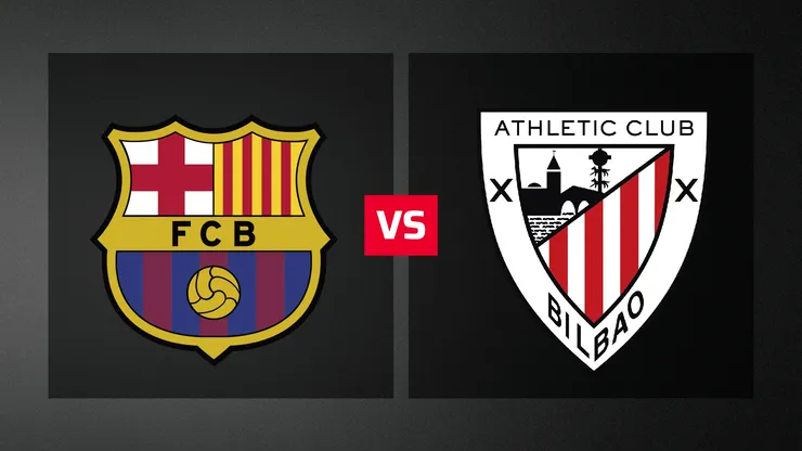 Barcelona vs. Athletic Club por la liga española.