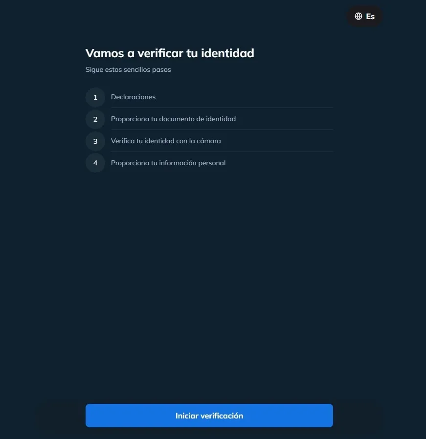 Verificación KYC durante el Stake registro México