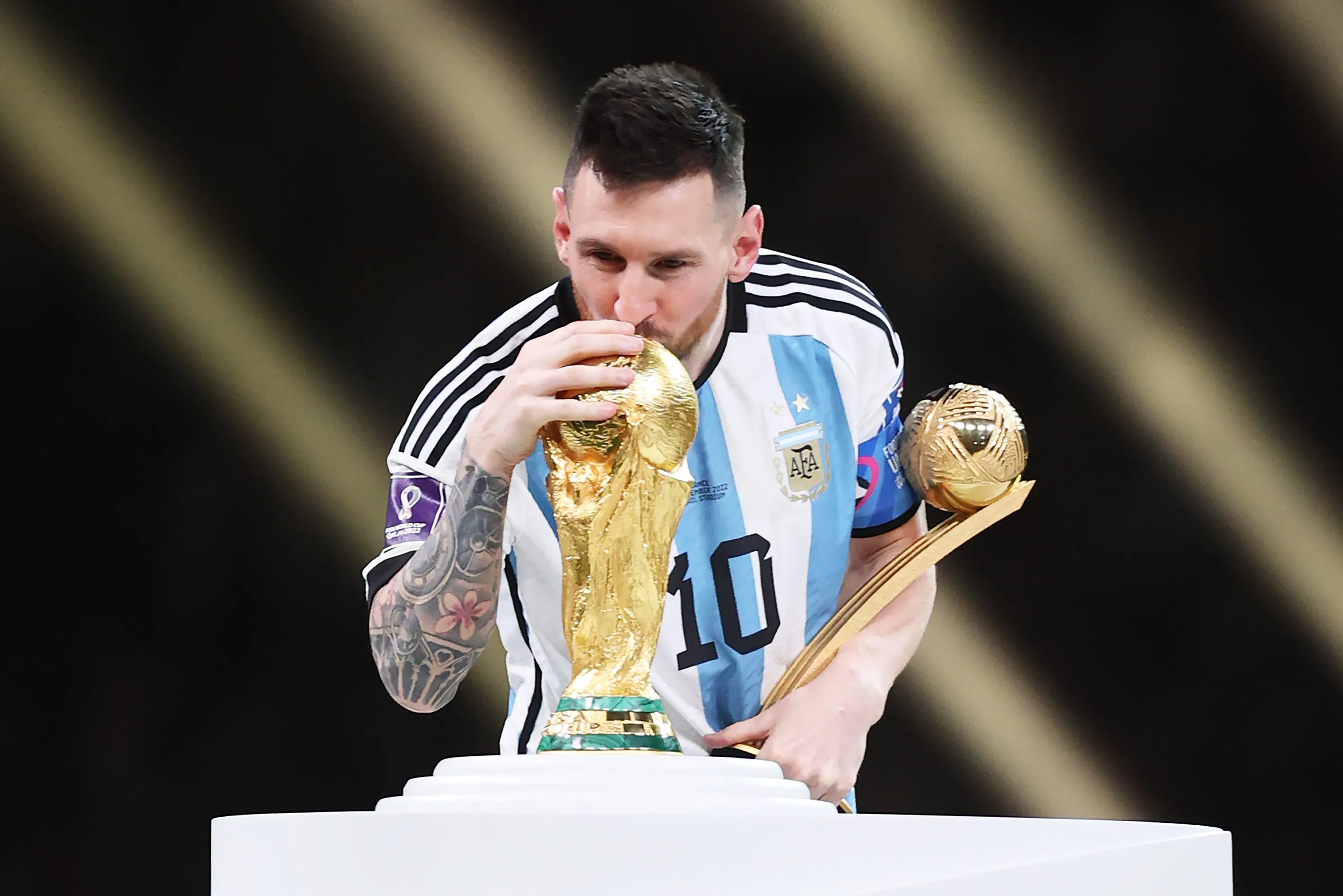 Lionel Messi ganó el Mundial de 2022 con Argentina (Getty Images)