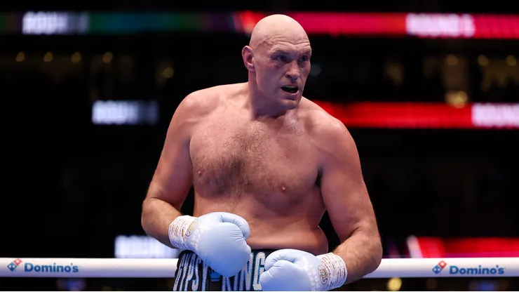Tyson Fury calienta la previa de su pelea ante Anthony Joshua.