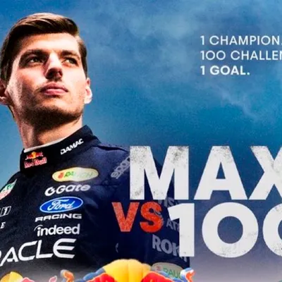 Max vs. 100: fecha, hora y dónde ver por TV el desafío de Verstappen