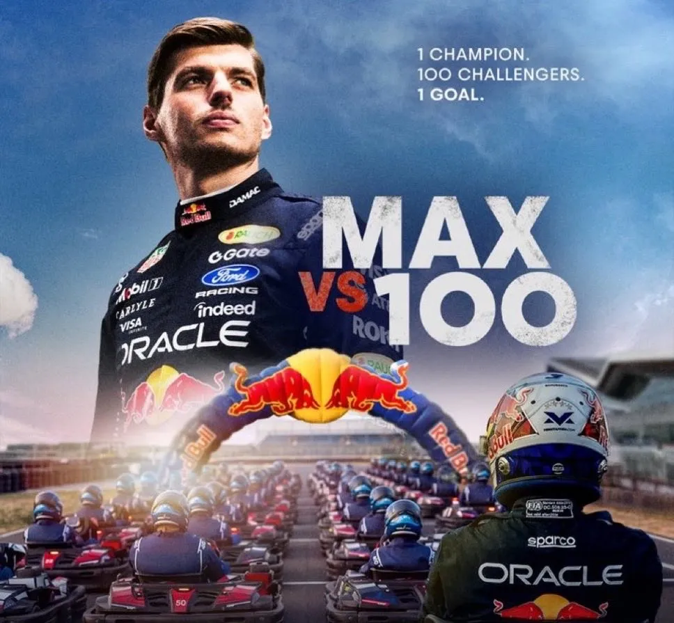 Poster del evento Max vs. 100 (Foto: Redbull.com)