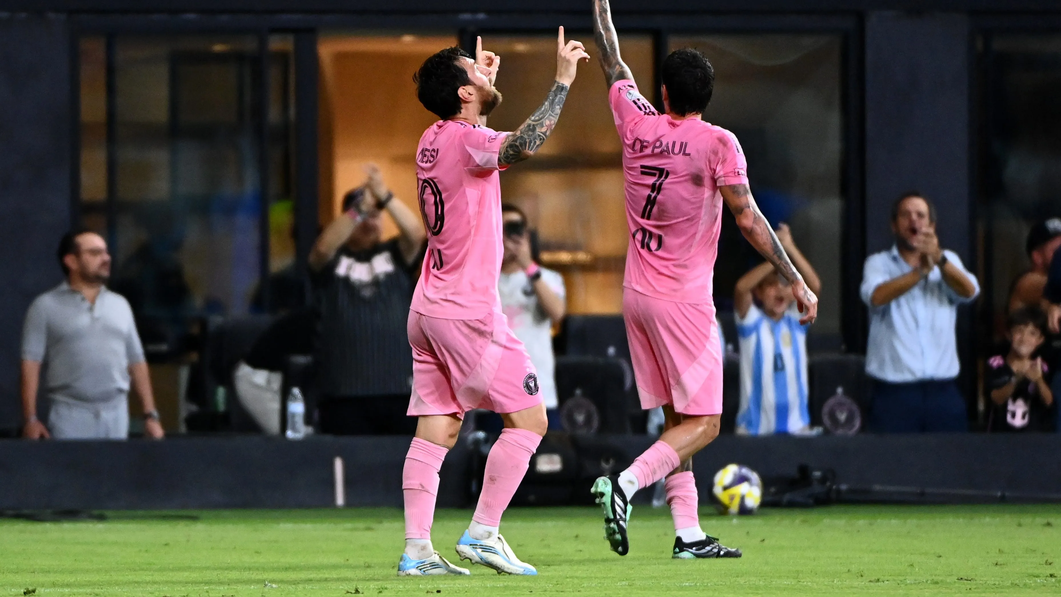 Messi celebró en casa ante Cruz Azul [Foto: Getty]