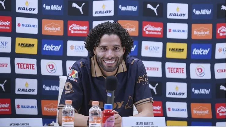 Pumas, otra vez sin César Huerta en el once.