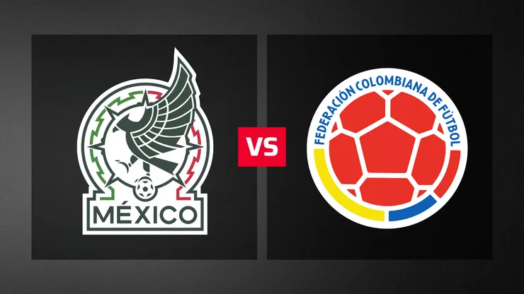 México vs. Colombia por un amistoso internacional.