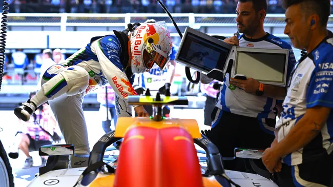 Tsunoda en su turno de suplir a Lawson [Foto: Getty]