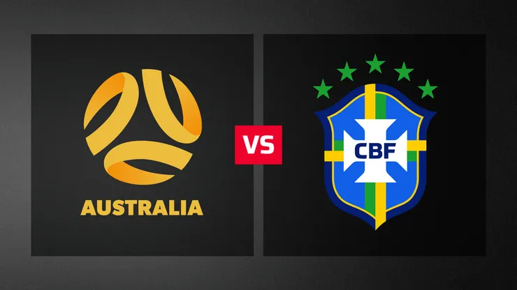 Australia vs. Brasil por un amistoso internacional.