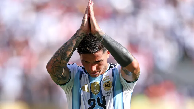 Argentina no cuenta con Enzo Fernández para hoy.