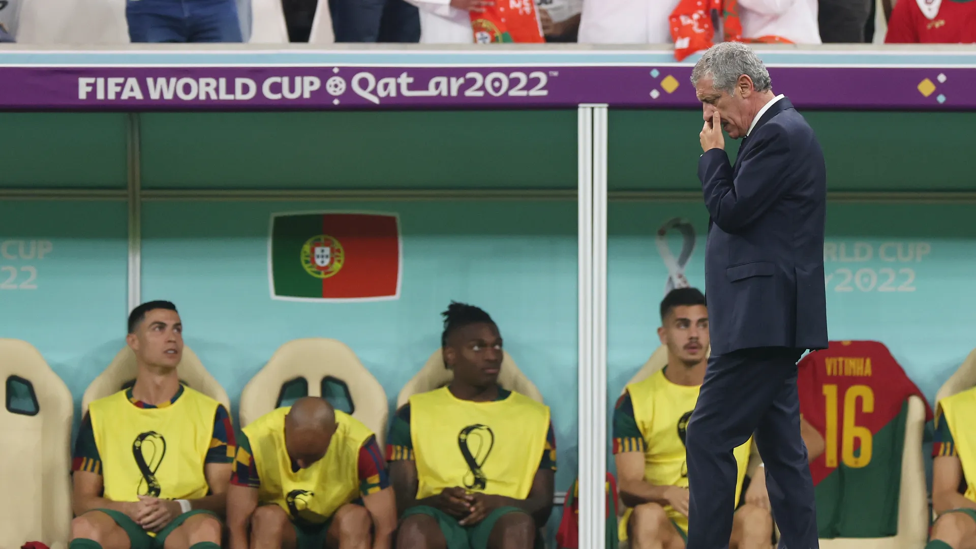 Fernando Santos dejó sin la parte más importante del Mundial 2022 a Cristiano Ronaldo. (GETTY IMAGES)