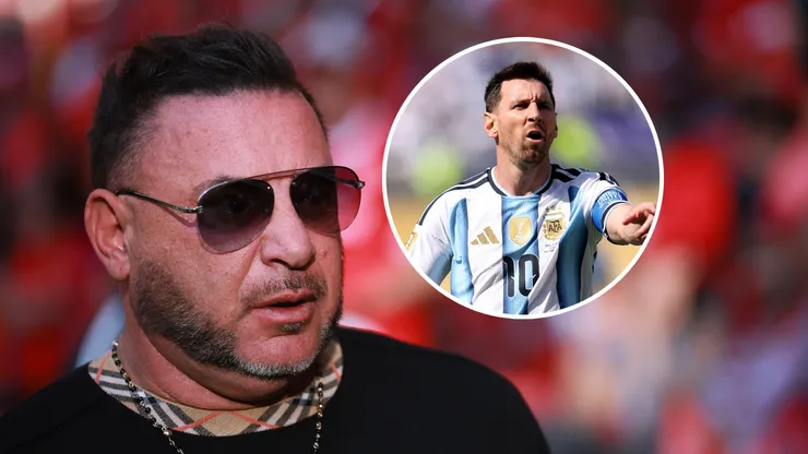 Mohamed se rindió a los pies de Messi.