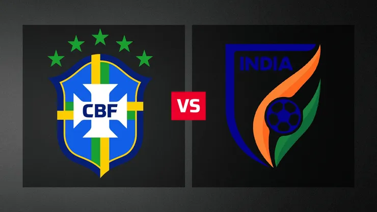 Brasil vs. India por el amistoso.