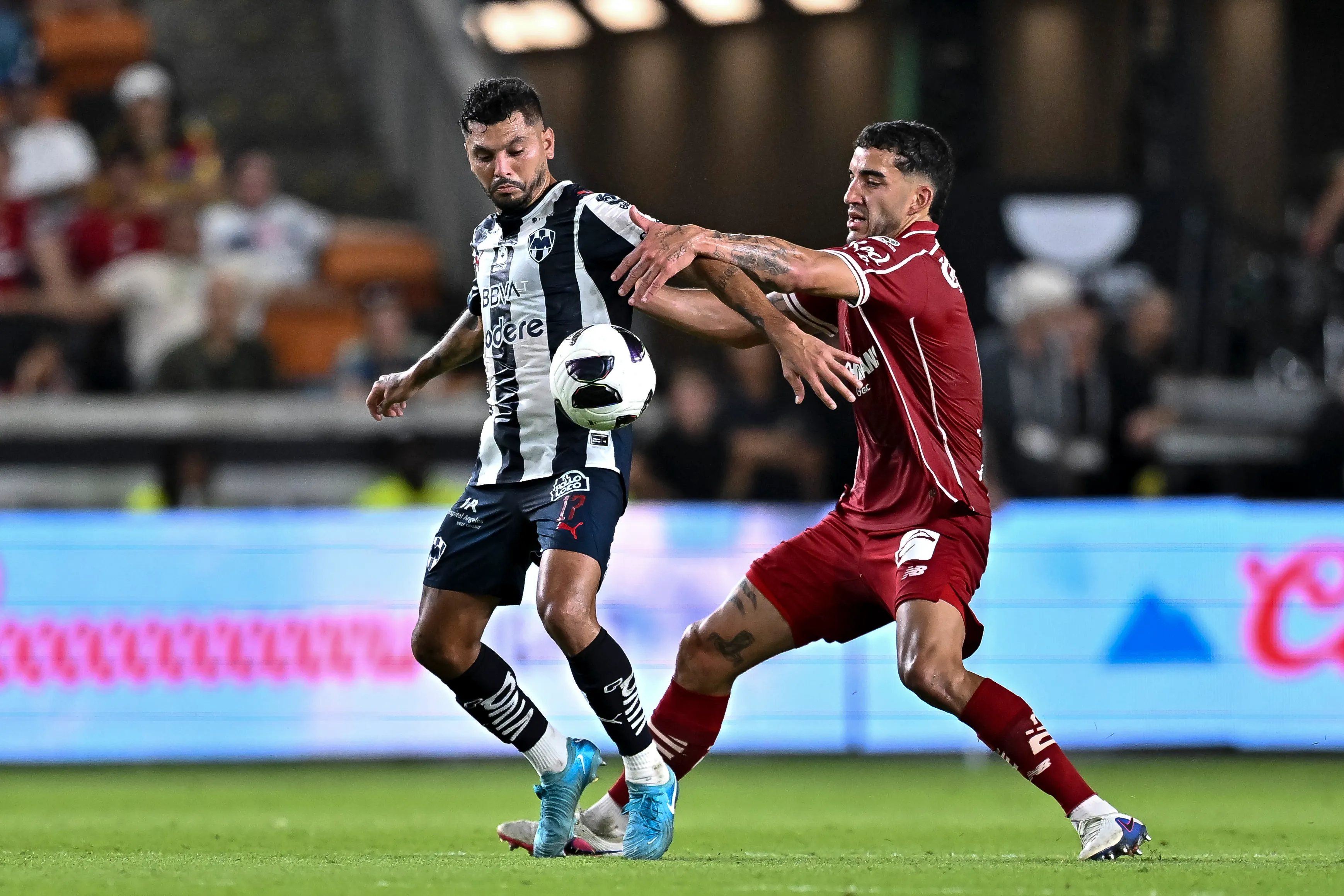 Toluca y Rayados en la final de Leagues Cup 2026 en el Shell Energy Stadium (Getty Images)